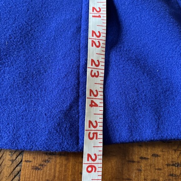 East 5th Ave Blue Lined Wool Blend Jacket Size Small Pea coat - Picture 7 of 8